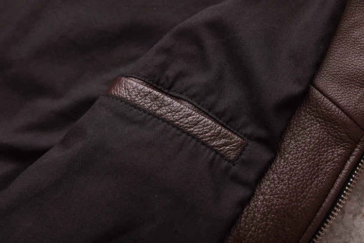 New Casual Real Cowhide Genuine Leather Jacket Men Slim Mens Clothes Spring Autumn Men's Cow Leather Clothing Asian Size 6XL