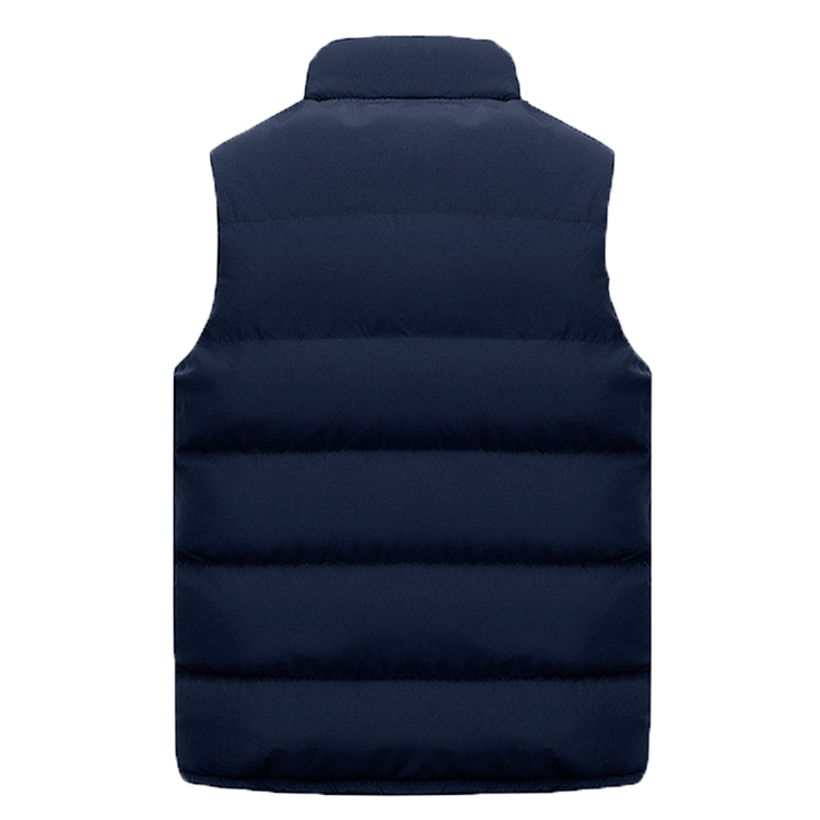 Mens Vest Jacket Warm Sleeveless Jackets Winter Waterproof Zipper