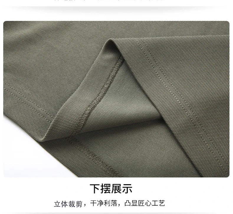 Light luxury brand embroidered long sleeved POLO shirt men's lapel top autumn new high-end cotton fashion casual Paul T-shirt