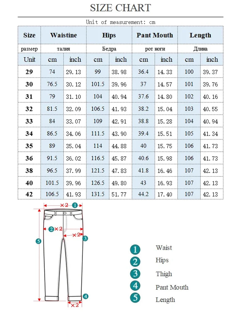 Spring and Autumn Men's Baggy Jeans Casual Straight Stretch Versatile Wide-leg Business Denim Pants Comfortable Loose Trousers