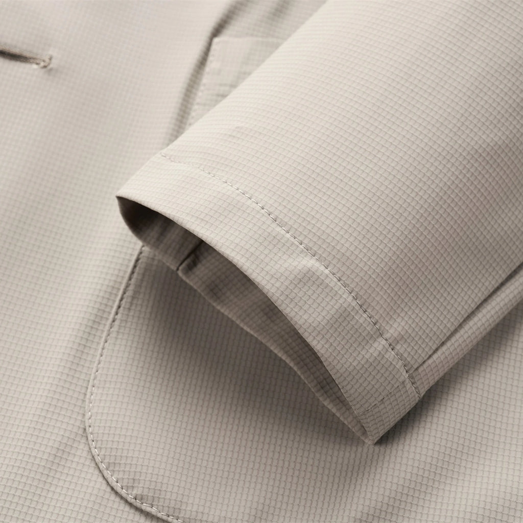 Minimalist Men Casual Blazer Ice Silk Nylon Spandex Seamless High Stretch Sun Protection Cooling Summer Breathable Tech Jacket